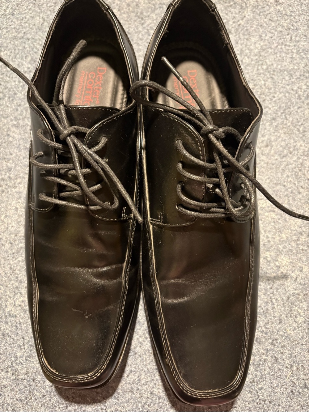 Dexter Black Men’s Square-Toe Lace-Up Oxfords